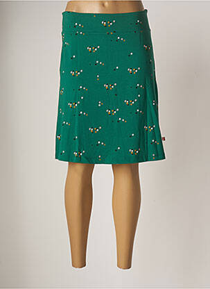 Jupe mi-longue vert FROY & DIND pour femme