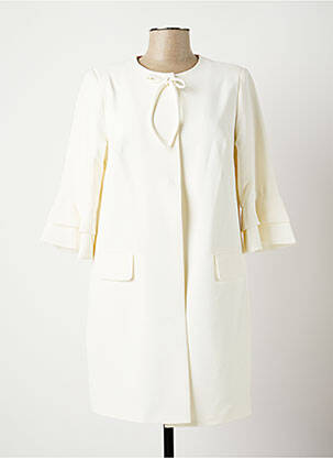 Veste chic poches blanc POUPEE CHIC femme