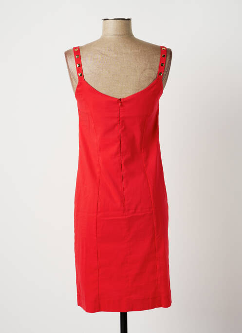 Robe mi-longue rouge BLEU D'AZUR pour femme