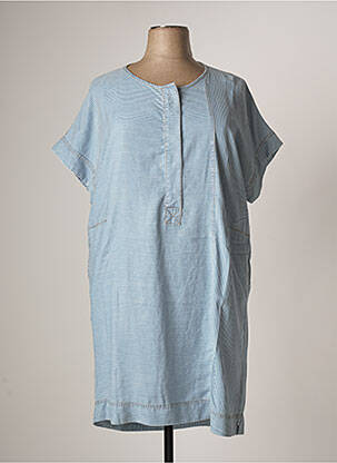 Robe mi-longue manches courtes manches courtes bleu PERSONA BY MARINA RINALDI femme