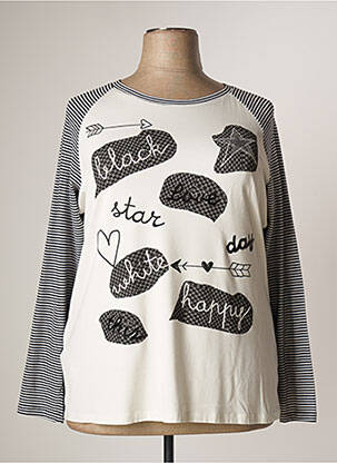 T-shirt manches longues manches longues blanc LUISA VIOLA femme