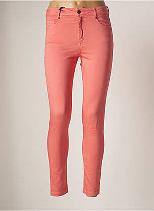 Pantalon slim skinny taille haute orange CRISTINA EFFE femme