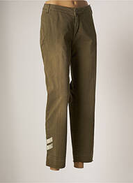 Pantalon droit stretch taille normale vert SUMMUM femme