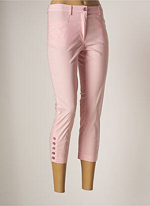 Pantacourt taille haute taille haute rose AVENTURES DES TOILES femme