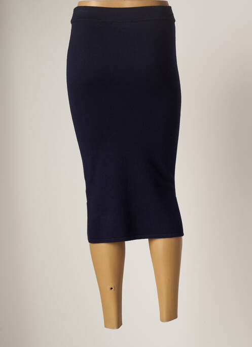 Jupe mi-longue bleu PASSIONI pour femme