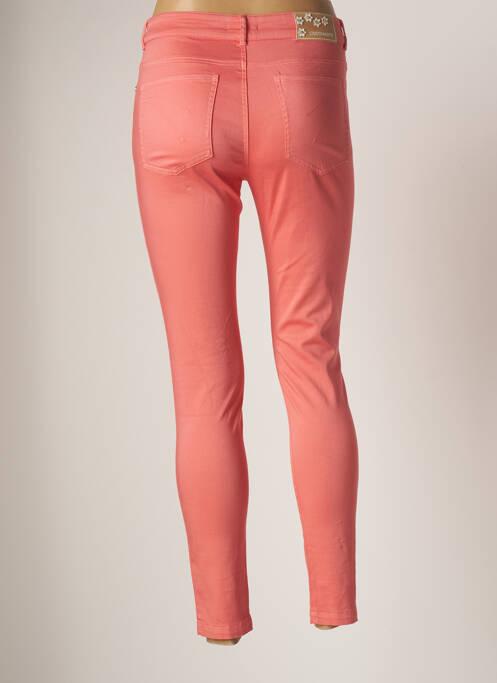 Pantalon slim orange CRISTINA EFFE pour femme