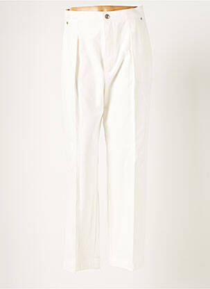 Jeans coupe large blanc FAÇON JACMIN pour femme