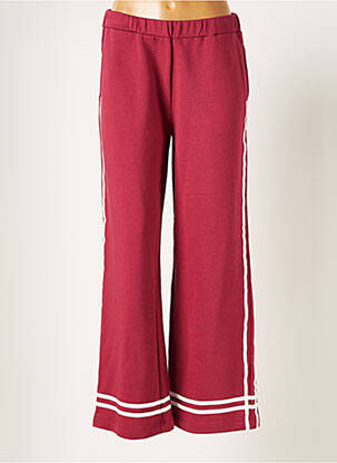 Pantalon large rouge FINE EDGE pour femme