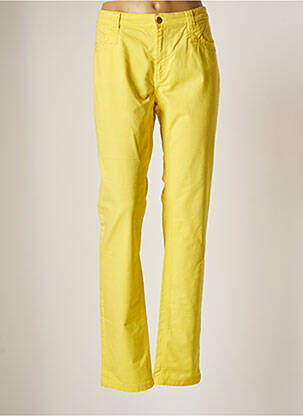 Jeans coupe droite jaune CKS pour femme