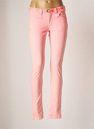 Jeans coupe slim rose CKS pour femme