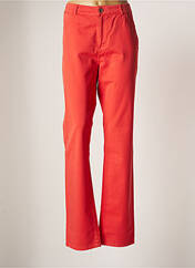 Pantalon droit orange FRED SABATIER pour femme seconde vue