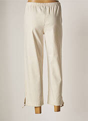 Pantalon 7/8 beige FRANCK ANNA pour femme seconde vue