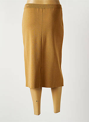 Jupe mi-longue stretch marron PAUPORTÉ femme