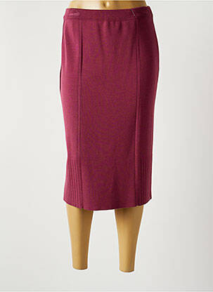 Jupe mi-longue stretch violet PAUPORTÉ femme