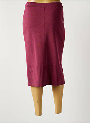 Jupe mi-longue stretch violet PAUPORTÉ femme