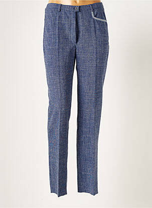 Pantalon slim taille élastique taille normale bleu WEINBERG femme