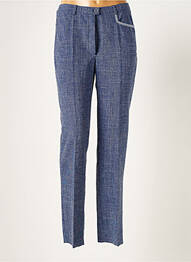 Pantalon slim taille élastique taille normale bleu WEINBERG femme