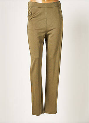 Pantalon slim taille élastique taille normale vert PAUPORTÉ femme