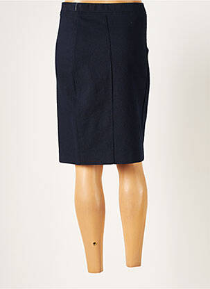 Jupe mi-longue stretch bleu WEINBERG femme