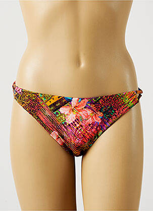 Bas de maillot de bain imprimé fantaisie culotte rose FREYA femme