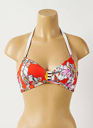 Haut de maillot de bain fermeture liens à nouer haut soutien-gorge moulé rouge FREYA femme