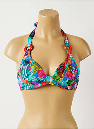 Haut de maillot de bain stretch bleu FREYA femme