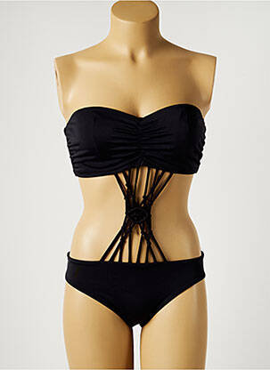 Maillot de bain 1 pièce stretch haut soutien-gorge moulé noir FREYA femme