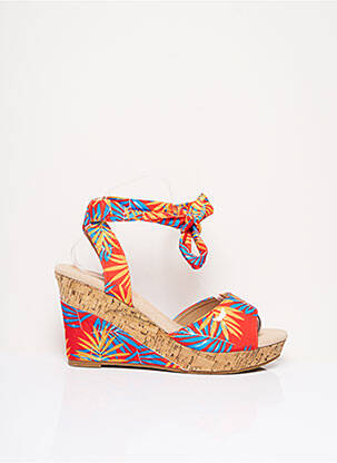 Sandales/Nu pieds rouge LPB pour femme