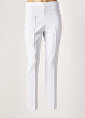 Pantalon slim blanc FICELLE pour femme seconde vue