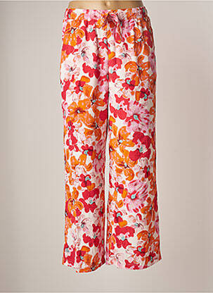 Pantalon large orange FLAMANT ROSE pour femme