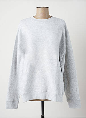 Sweat-shirt gris FRUIT OF THE LOOM pour homme