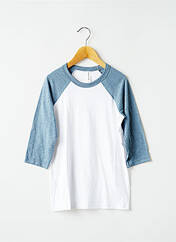 T-shirt bleu BELLA+CANVAS pour enfant seconde vue