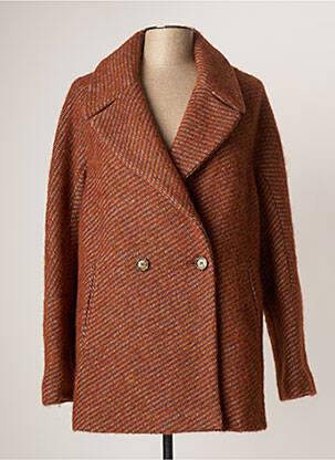 Manteau court marron TRENCH & COAT pour femme