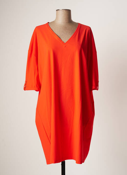 Robe courte orange EVA KAYAN pour femme