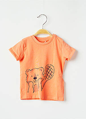 T-shirt stretch manches courtes orange NAME IT garcon