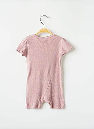 Combishort col rond manches courtes violet NAME IT fille