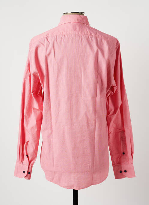 Chemise manches longues rouge MARVELIS pour homme