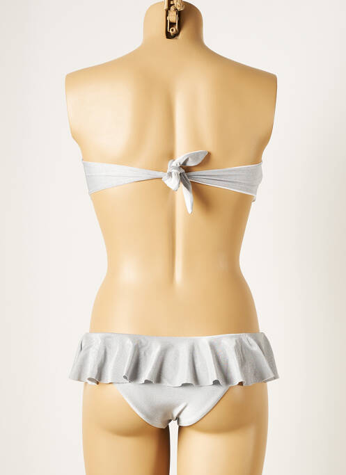 Maillot de bain 2 pièces gris GENIUS pour femme