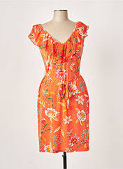 Robe mi-longue orange K-DESIGN pour femme seconde vue