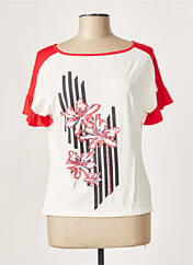 T-shirt rouge POUPÉE CHIC BY MERCEDES DE MIGUEL pour femme seconde vue