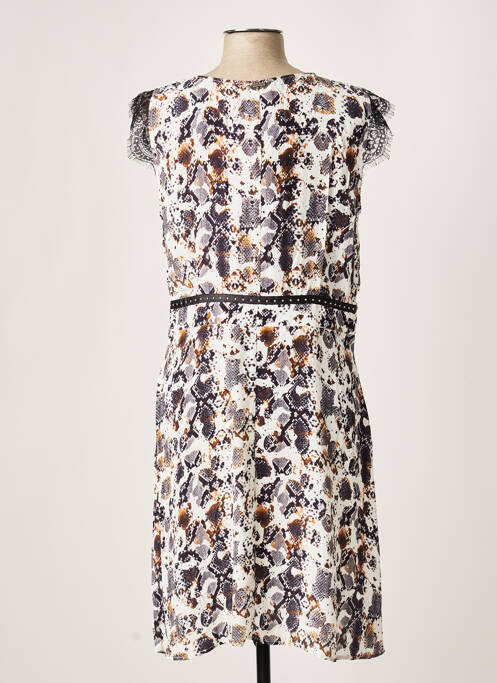 Robe mi-longue blanc HUIT SIX SEPT pour femme