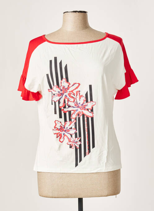 T-shirt rouge POUPÉE CHIC BY MERCEDES DE MIGUEL pour femme