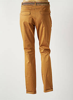 Pantalon slim broderie rivets taille normale beige EXPRESSO femme