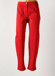 Pantalon chino rouge CHRISTINE LAURE pour femme seconde vue