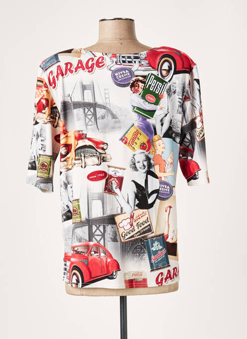 Top beige OLIVER JUNG pour femme