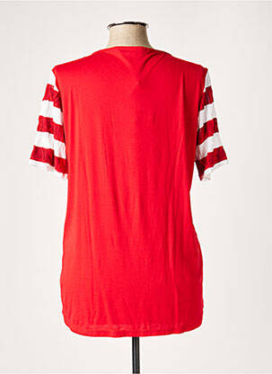 Top stretch manches courtes rouge FRANCK ANNA femme