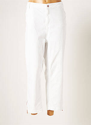 Pantalon 7/8 blanc YESTA pour femme