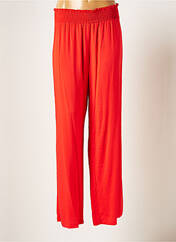 Pantalon large rouge SEMIOLOGY pour femme seconde vue