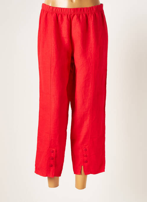 Pantalon 7/8 rouge G!OZE pour femme