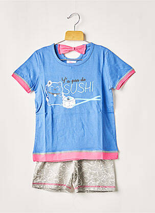 Pyjashort bleu ROSE POMME pour fille